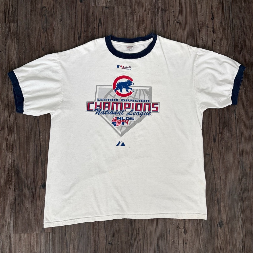 Y2K CHICAGO CUBS 2007 CENTRAL DIVISION NATIONAL LEAGUE CHAMPIONS TSHIRT MENS XXL